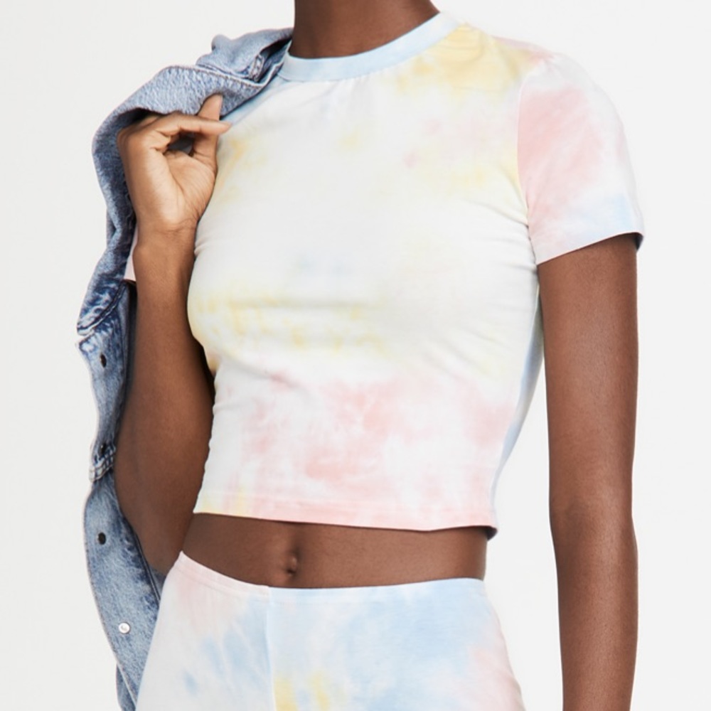 Cropped Tie Dye T-Shirt